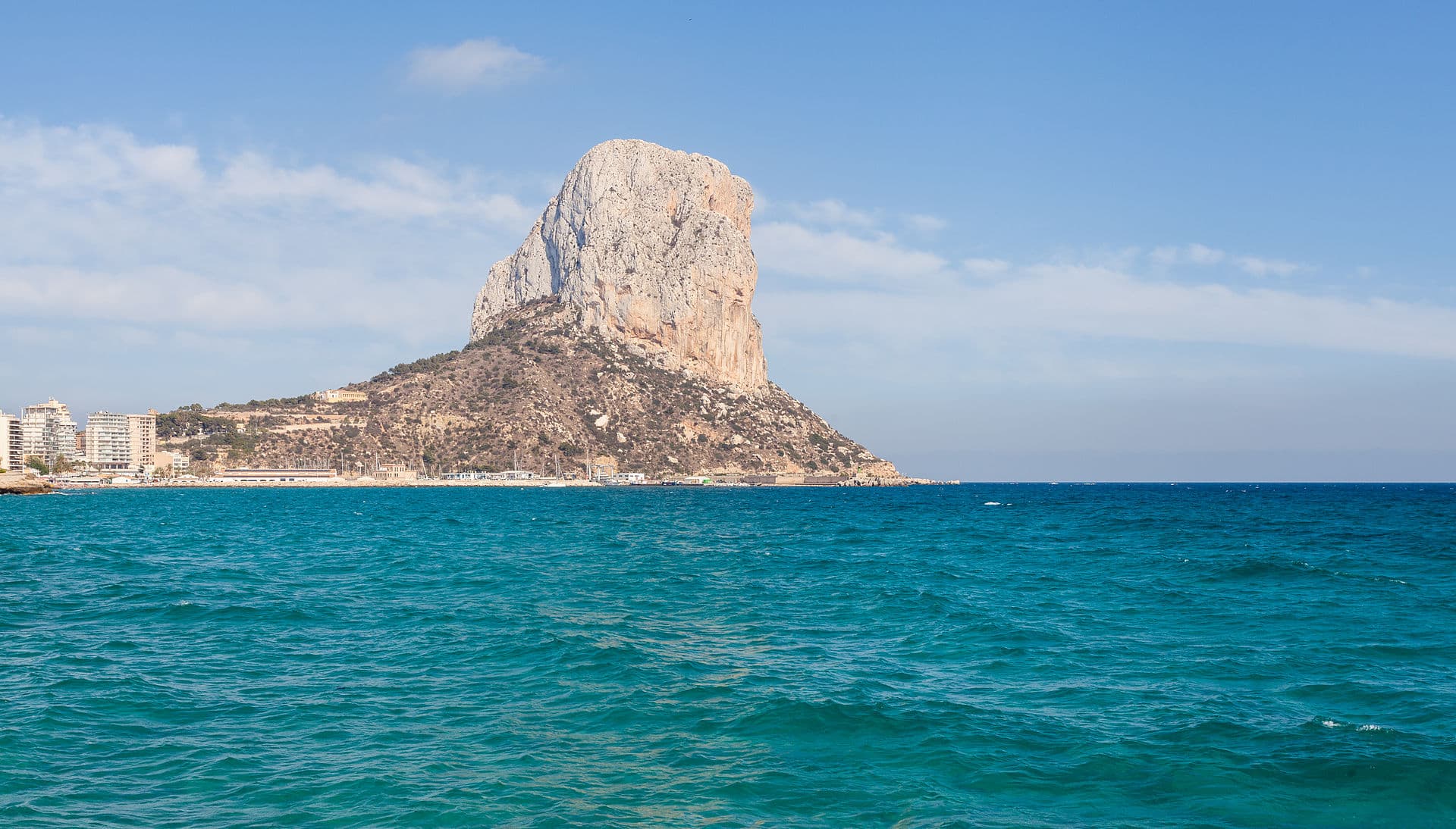 Calpe waterfront — Private skippered sailing from Altea, Costa Blanca